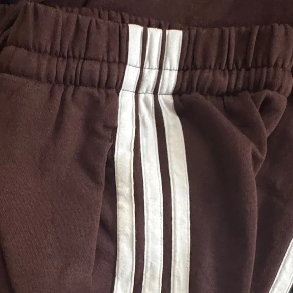 Adidas Essentials 3 Stripe Open Hem Fleece Pants - Picture 5 of 5